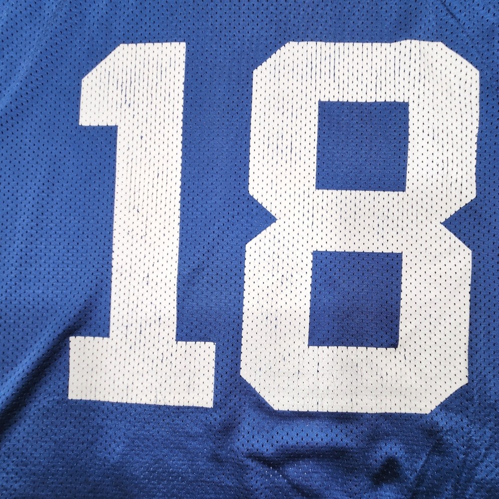 Reebok NFL Indianapolis Colts Peyton Manning Jersey Mens 2XL Blue V-Neck Sports - Picture 12 of 15